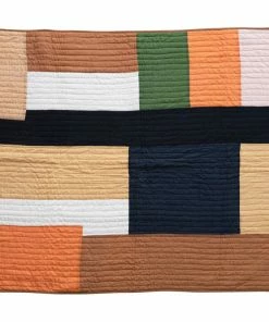 CREATIVE CO-OP Recycled Quilted Cotton Patchwork Quilt