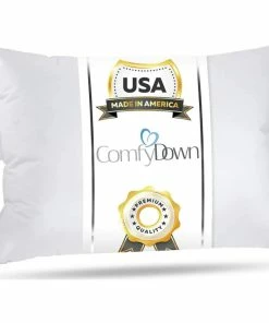 ComfyDown 800 Fill Power Super Soft European Goose Down Toddler Pillow, 13x18"