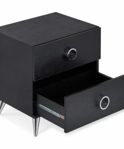 Acme Furniture Acme Elms Nightstand, Black -Bare Sales Store 02e1c7390e7382c0 9204 w800 h800 b1 p0