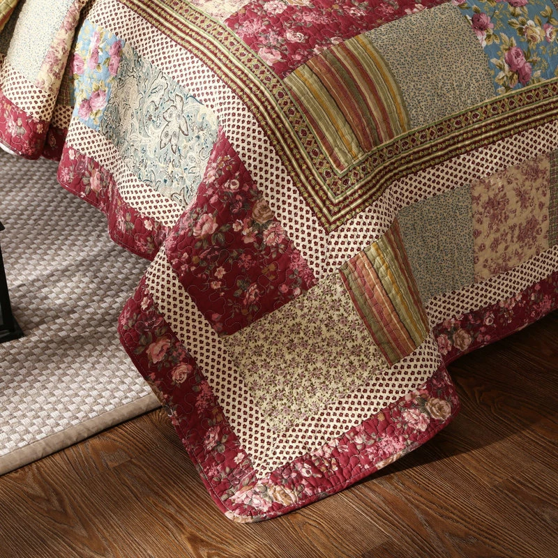 Tache Home Fashion Tache Charming Fairy Tale Tea Party Patchwork Quilt Set, Queen 4 Tache Home Fashion Tache Charming Fairy Tale Tea Party Patchwork Quilt Set, Queen - Image 4