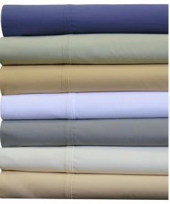 Abripedic Percale 100% Cotton Deep Pocket 22" Sheet Set, White, Queen
