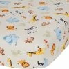 Lambs & Ivy Bedtime Originals Jungle Buddies Beige Safari Animals Fitted Baby Crib Sheet