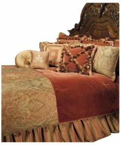 Michael Amini Woodside Park 13-Piece King Comforter Set, Spice