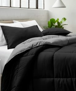 Bare Home Reversible Down Alternative Comforter, Black / Gray, King/Cal King 9 Bare Home Reversible Down Alternative Comforter, Black / Gray, King/Cal King -Bare Sales Store 0621226902743ec3 5960 w800 h800 b0 p0