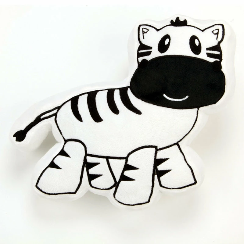 One Grace Place Jazzie Jungle Boy, Decorative Pillow, Zebra 2 One Grace Place Jazzie Jungle Boy, Decorative Pillow, Zebra - Image 2