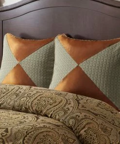 Olliix Hampton Hill Canovia Springs 9 Piece Jacquard Comforter Set, Queen -Bare Sales Store 076169e50f44c471 4927 w800 h800 b0 p0