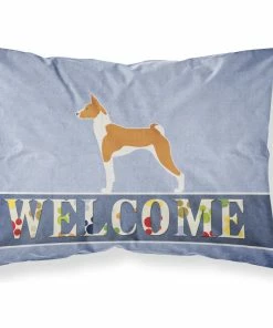 The-store Basenji Welcome Fabric Standard Pillowcase