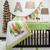 Pam Grace Creations Woodland Creatures Charming Forest 6 Piece Crib Bedding Set