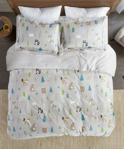 Olliix Sleep Philosophy Flannel Cotton Kids Winter Duvet Cover Set, Forest Animals -Bare Sales Store 0fc145ad01f99814 8445 w800 h800 b0 p0