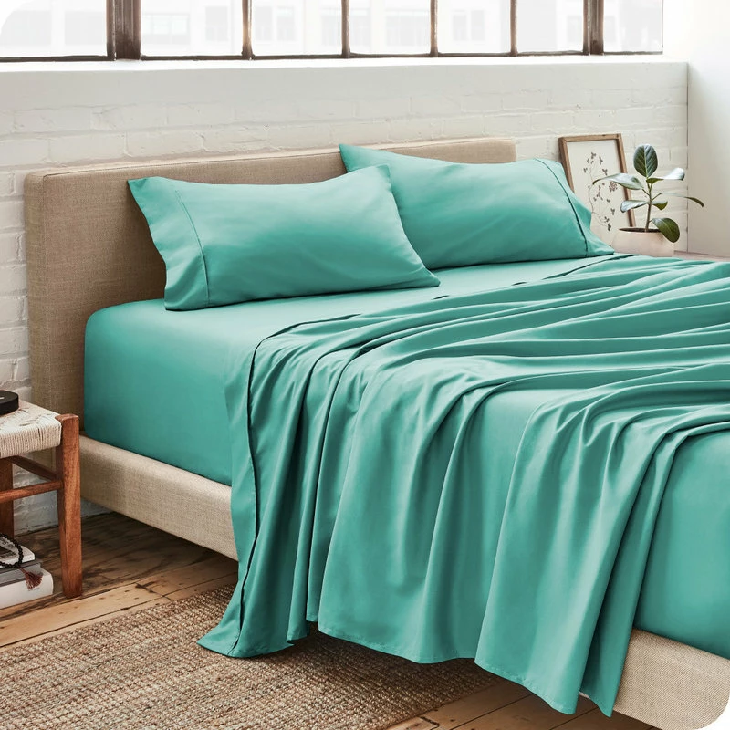Bare Home Full XL 1800 Microfiber Sheet Set, Turquoise 1 Bare Home Full XL 1800 Microfiber Sheet Set, Turquoise