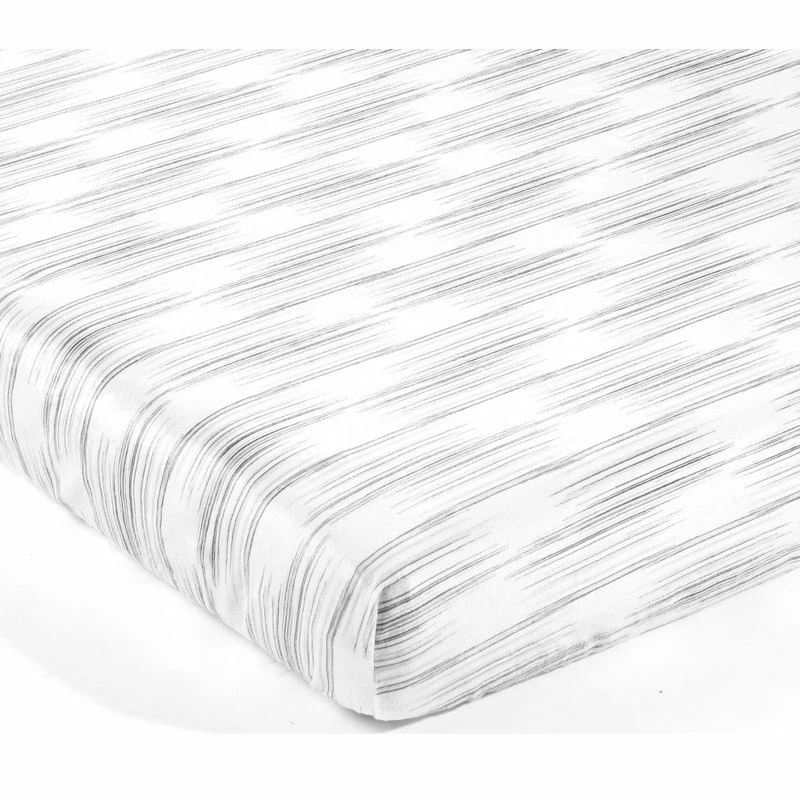 Lush Decor Baby Jungle Adventure Geo Micro Mink Fitted Crib Sheet Gray 2Pk 28x52x9 5 Lush Decor Baby Jungle Adventure Geo Micro Mink Fitted Crib Sheet Gray 2Pk 28x52x9 - Image 5