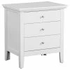 Glory Furniture Whitley 3-Drawer Nightstand, White