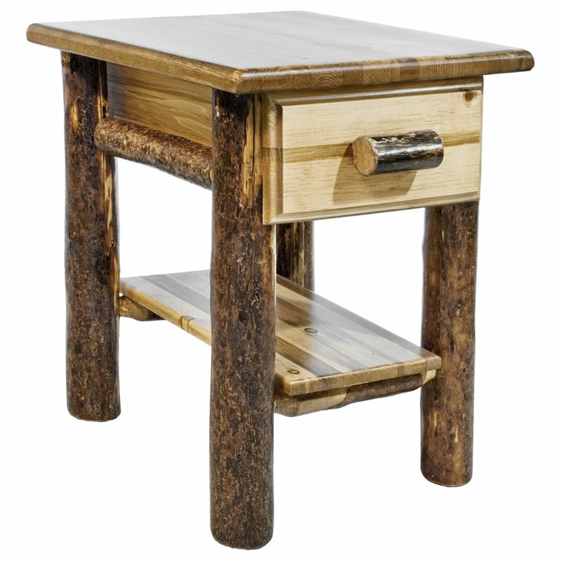 Montana Woodworks Glacier Country Collection Nightstand With-Drawer And Shelf 2 Montana Woodworks Glacier Country Collection Nightstand With-Drawer And Shelf - Image 2