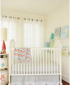 The Little Acorn Fox And The Finch Applique Crib Skirt -Bare Sales Store 13d13235071e6bb4 8605 w800 h800 b0 p0