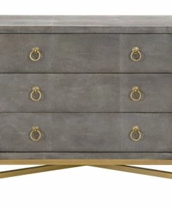 Essentials For Living Strand Shagreen 3-Drawer Nightstand