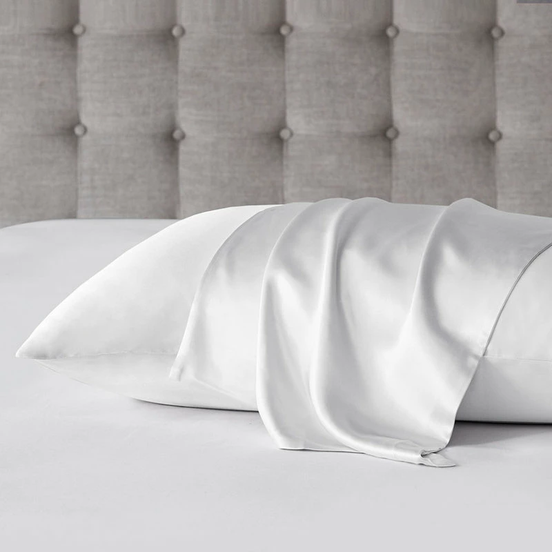 Olliix Madison Park Mulberry Silk Luxury Single Pillowcase, White, King 4 Olliix Madison Park Mulberry Silk Luxury Single Pillowcase, White, King - Image 4