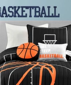 Lush Décor Basketball Game Quilt Set, Black/Orange, Twin, 4 Piece -Bare Sales Store 15b1889a0f60ccfc 9629 w800 h800 b0 p0