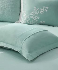 Olliix Harbor House Coastline Coastal Coral Seaside 6-Piece Comforter Set, Blue, King -Bare Sales Store 15c125fc03102275 7517 w800 h800 b0 p0