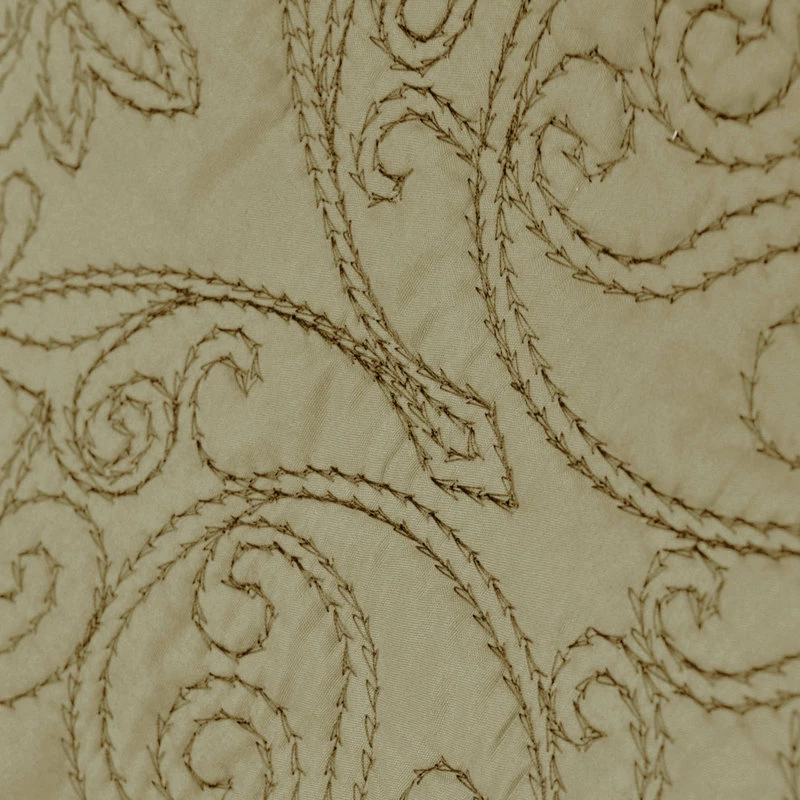 BNF Home Damask Embroidered Quilted 4 Piece Bed Spread Sets, Incense, King 5 BNF Home Damask Embroidered Quilted 4 Piece Bed Spread Sets, Incense, King - Image 5