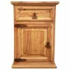 Pina Elegance Traditional Rustic Nightstand, Left Side