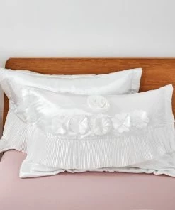 Tache Home Fashion 6-Piece White Sweet Victorian Satin Comforter Bedding Set, Queen 19 Tache Home Fashion 6-Piece White Sweet Victorian Satin Comforter Bedding Set, Queen -Bare Sales Store 16e14d3300abd71d 1677 w800 h800 b0 p0