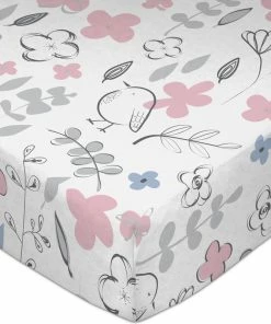 Lolli Living Crib Fitted Sheet, Mazie