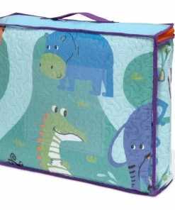Safdie & Co. 3-piece Polyester Zoo Land Double Queen Quilt Set In Multi-Color