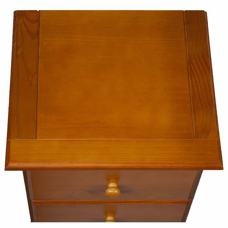Palace Imports 100% Solid Wood 3-Drawer Night Stand, Honey Pine 4 Palace Imports 100% Solid Wood 3-Drawer Night Stand, Honey Pine - Image 4