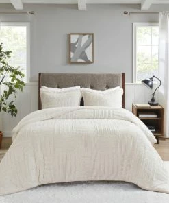 Olliix Madison Park Checkboard Brushed Long Fur Comforter Mini Set, Ivory, Full/Queen 11 Olliix Madison Park Checkboard Brushed Long Fur Comforter Mini Set, Ivory, Full/Queen -Bare Sales Store 19416bfe0fa8a3cc 1462 w800 h800 b0 p0