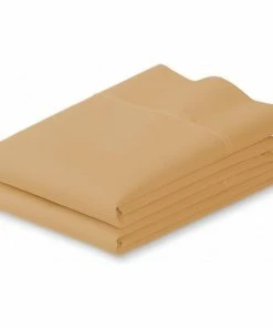 Ienjoy Home Home Collection Microfiber 2-Piece Pillow Case Set, Gold, King