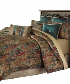 Michael Amini Seville 9-Piece Queen Comforter Set - Honey