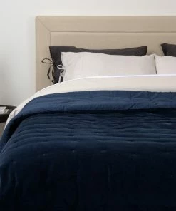 Best Home Fashion Velvet And Cotton Tufted Quilt, Navy, Queen 8 Best Home Fashion Velvet And Cotton Tufted Quilt, Navy, Queen -Bare Sales Store 2061e0570e4ac0fe 6065 w800 h800 b0 p0