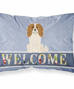 The-store Cavalier Spaniel Welcome Fabric Standard Pillowcase