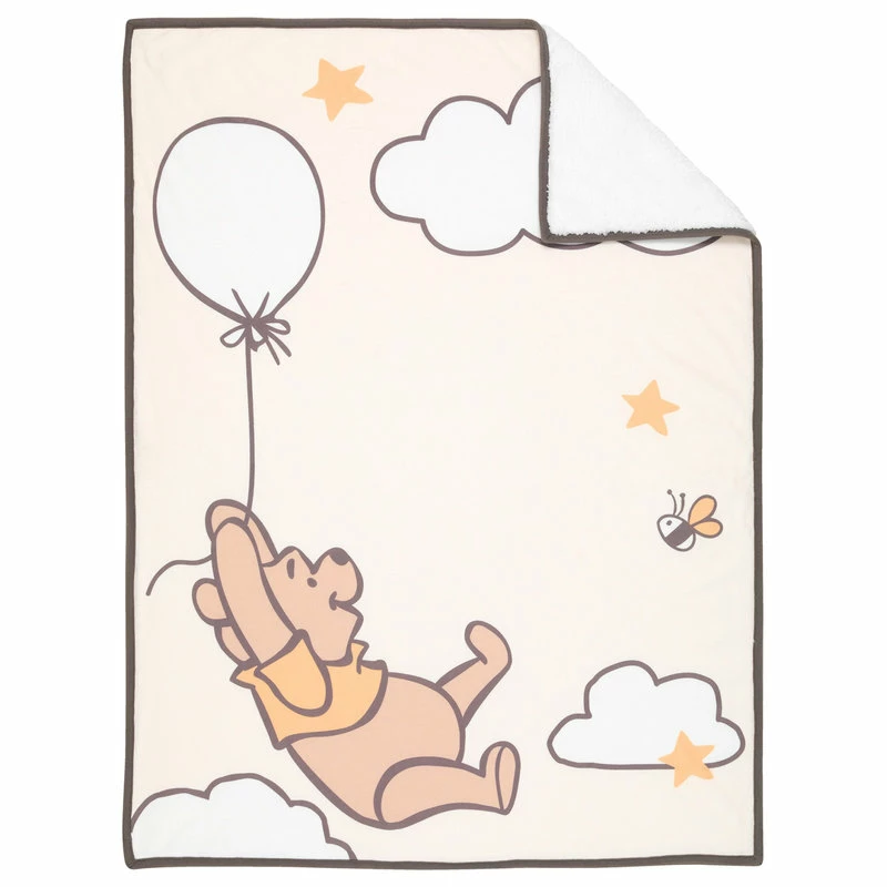 Lambs & Ivy Disney Baby WINNIE THE POOH Picture Perfect Sherpa Baby Blanket 3 Lambs & Ivy Disney Baby WINNIE THE POOH Picture Perfect Sherpa Baby Blanket - Image 3