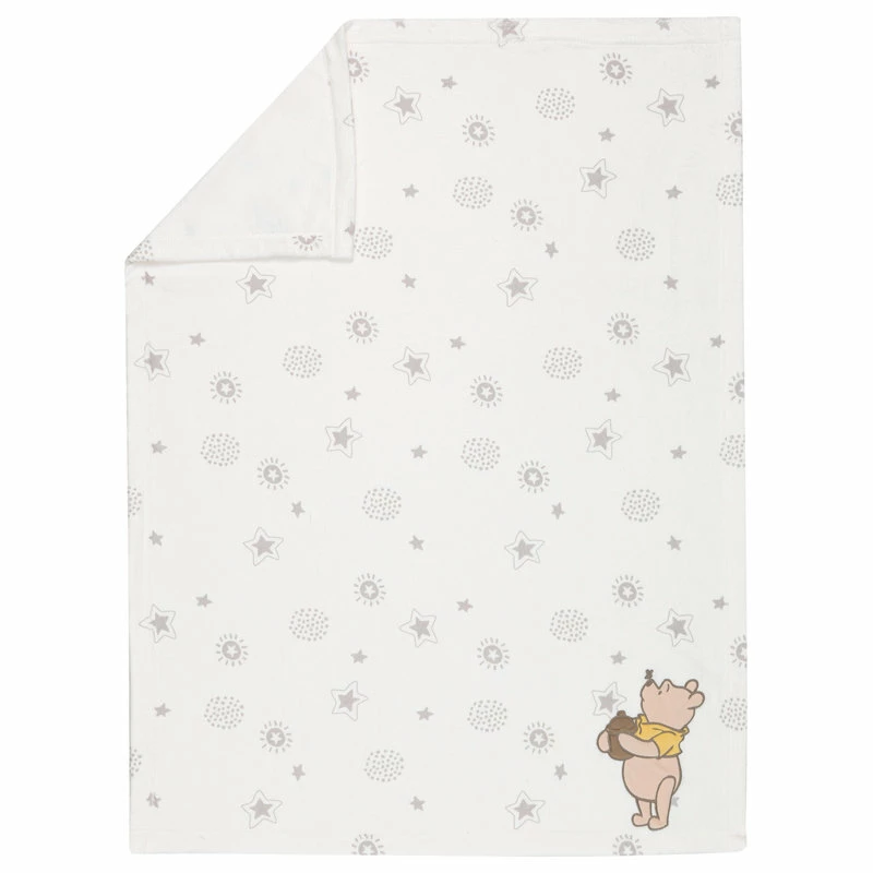 Lambs & Ivy Disney Baby WINNIE THE POOH Cream Fleece Appliqued Baby Blanket 3 Lambs & Ivy Disney Baby WINNIE THE POOH Cream Fleece Appliqued Baby Blanket - Image 3