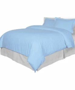 Pointehaven 300TC Printed Duvet Set, Blue, Twin/Twin XL
