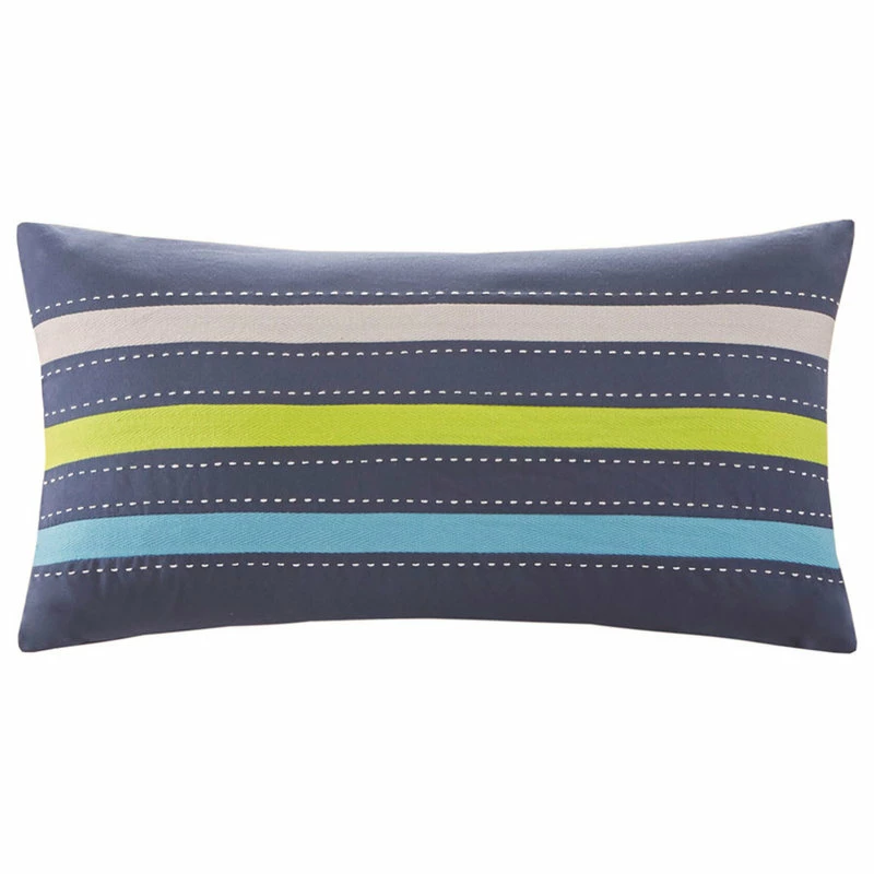 Olliix Mi Zone Bradley Brick Stripe Youth Coverlet Set, Lime Blue, Antimicrobial 7 Olliix Mi Zone Bradley Brick Stripe Youth Coverlet Set, Lime Blue, Antimicrobial - Image 7