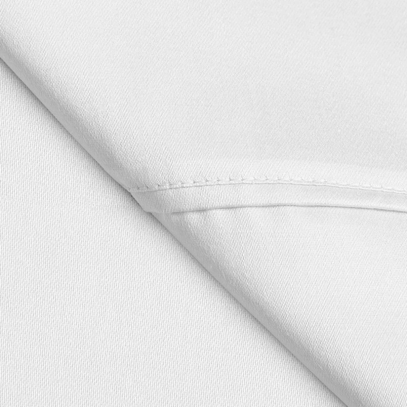 Bare Home Flat Top Sheets - Multi-Pack, White, Full, Set Of 2 4 Bare Home Flat Top Sheets - Multi-Pack, White, Full, Set Of 2 - Image 4