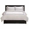 Ella Jayne Satin Stitched 100% Cotton Percale Duvet Set, Full, Queen, Navy