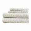 Ienjoy Home Becky Cameron Burst Of Vines Pattern 4 Piece Bed Sheet Set, Gray, Full