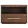 Safavieh Mallory 1 Drawer Nightstand, Brown