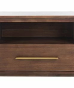 Safavieh Mallory 1 Drawer Nightstand, Brown