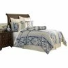 Michael Amini La Rochelle 9-Piece Queen Comforter Set - Cadet