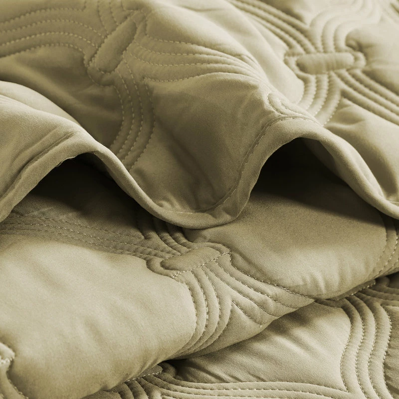 BNF Home Bradly Down Alternative Quilted Bed Spread Set, Antique Bronze, King 5 BNF Home Bradly Down Alternative Quilted Bed Spread Set, Antique Bronze, King - Image 5