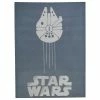 Lambs & Ivy Star Wars Signature Millennium Falcon Blue/Gray Knit Baby Blanket