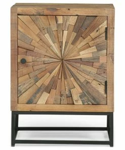 GDFStudio Kelci Boho Wooden Night Stand