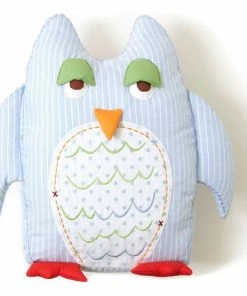 The Little Acorn Blue Owl Shaped Toothfairy Pillow