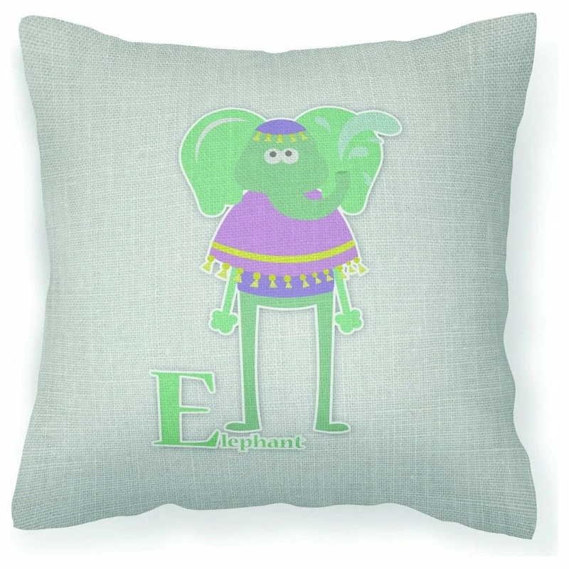 The-store Alphabet E For Elephant Fabric Decorative Pillow 1 The-store Alphabet E For Elephant Fabric Decorative Pillow