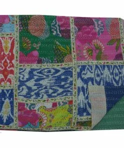 Vedant Designs Mix Patchwork Queen Cotton Kantha Quilt -Bare Sales Store 2ef1cb4b09145e01 4070 w800 h800 b1 p0