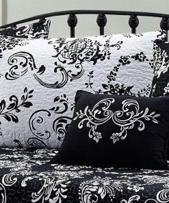 BNF Home La Boheme 6-Piece Quilted Daybed Set, Black -Bare Sales Store 3011ebb20cdc0e46 7521 w800 h800 b0 p0